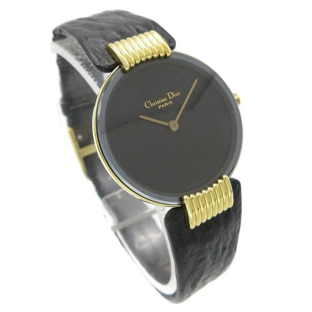 Christian Dior Bagheera Black Moon Quartz Ladies Watch Authentic